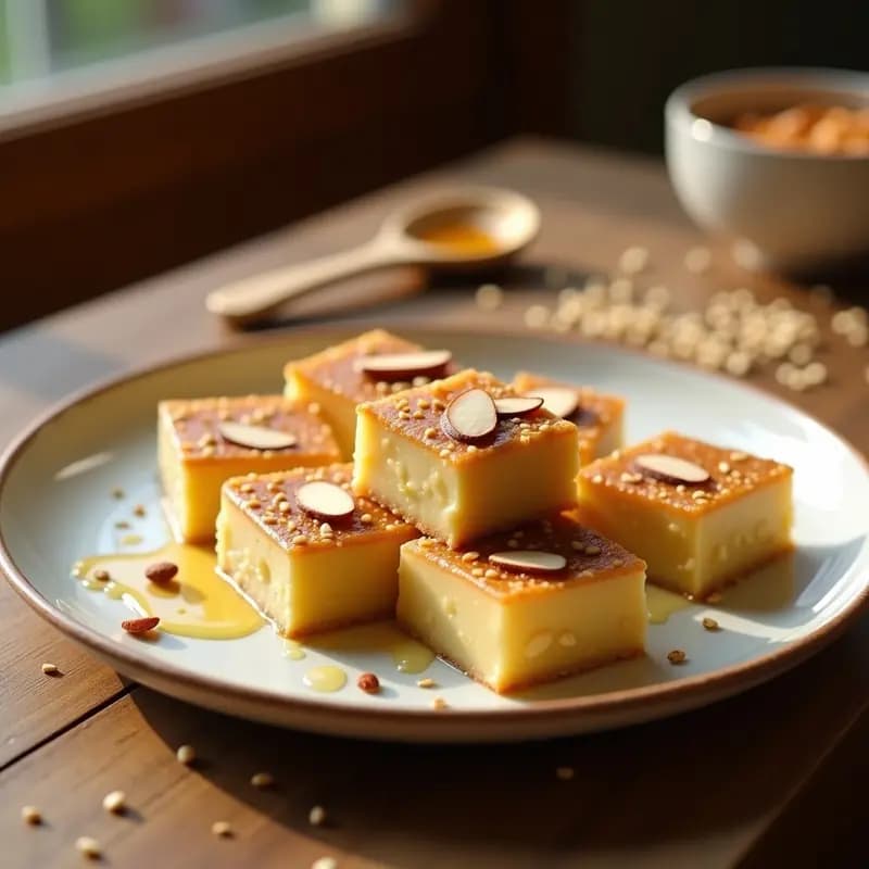 Halva de Sésamo y Miel: Postre Griego Tradicional Sin Azúcar Refinado