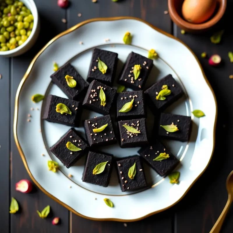 Halva de Sésamo Negro y Dátiles: Postre Persa Sin Horno y Alto en Calcio