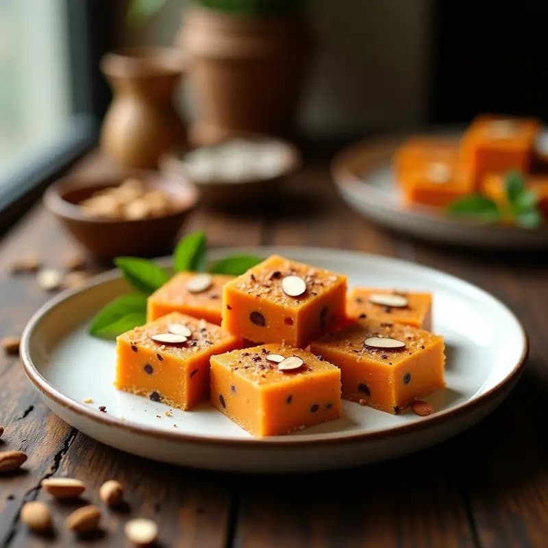 Halva de Zanahoria y Cardamomo: Postre Indio Sin Gluten y Sin Azúcar Refinado