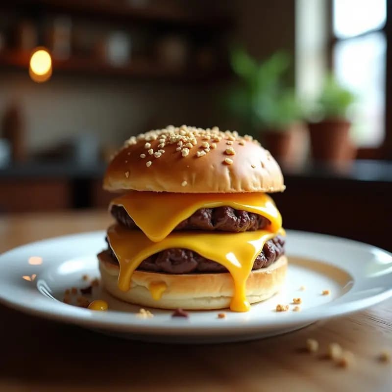 Hamburguesa de Chocolatina con Pan de Galletas Digestive y Queso en Lonchas: Sistema Inmunológico a Prueba