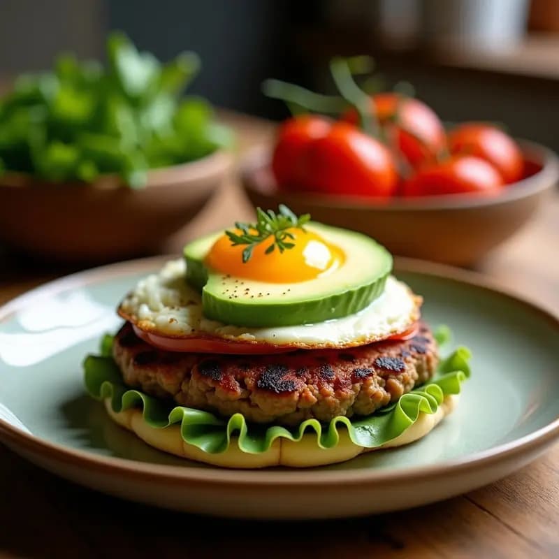 Hamburguesa de Choriqueso con Huevo Frito y Aguacate: Receta Mexicana en 25 Minutos