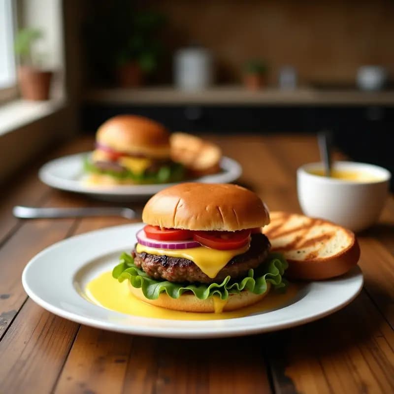 Hamburguesas de Chorizo Ibérico y Queso Idiazábal: Receta Española con Pan de Cristalo y Alioli