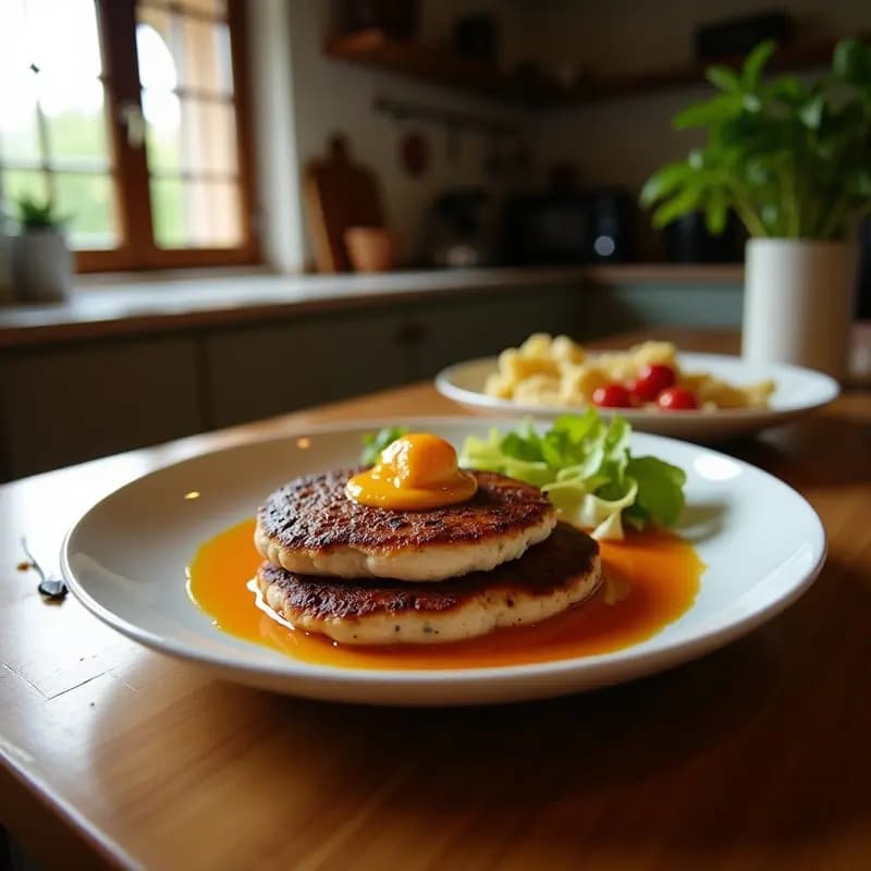 Hamburguesa de Costilla de Cerdo Desmenuzada con Salsa de Miel y Mostaza: Receta para Carnívoros