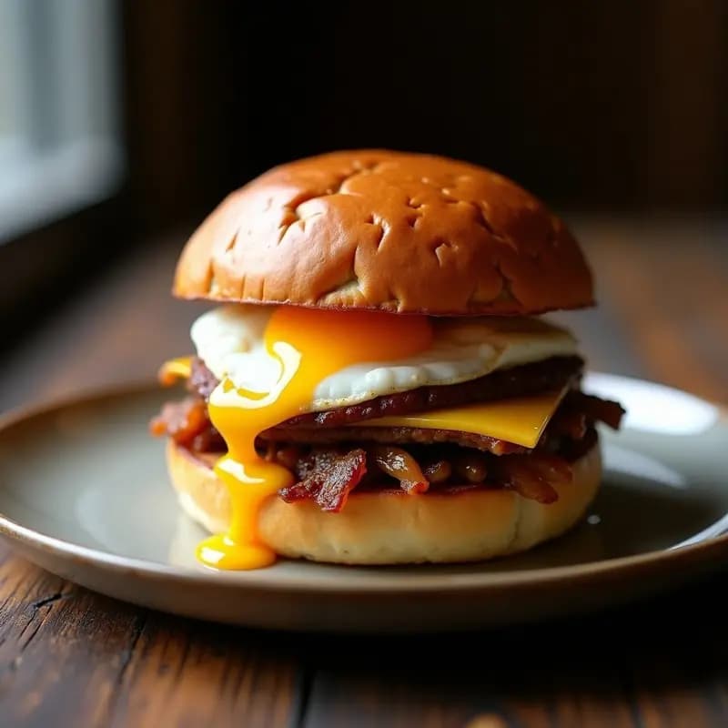 Hamburguesa de Foie Gras y Confit de Pato con Pan Brioche: Receta Francesa de Alta Cocina