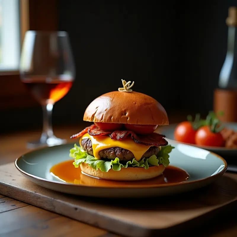 Hamburguesa de Foie Gras con Panceta y Reducción de Pedro Ximénez: Lujo en Forma de Cheat Meal