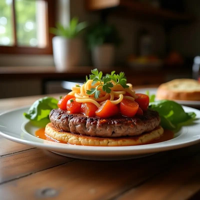 Hamburguesa de Lentejas Rojas y Remolacha: Receta Vegana con Sangre de Dragon (Salsa de Frambuesa)