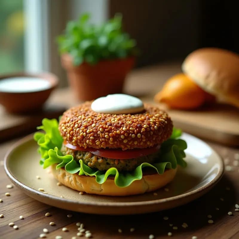 Hamburguesa de Lentejas Vegana: Receta Express en 20 Minutos con Textura Perfecta