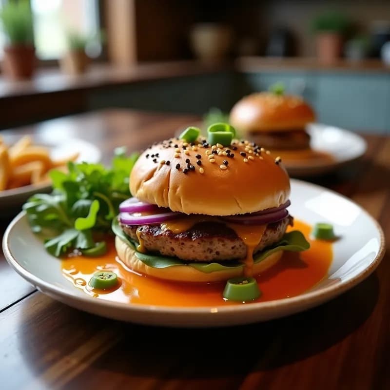 Hamburguesa Vegana de Lentejas y Remolacha: Crujiente en Airfryer y Alta en Proteína