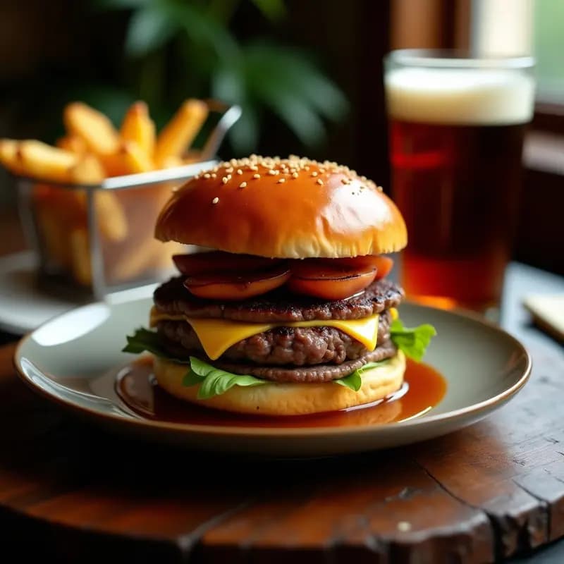 Hamburguesa de carne Wagyu con Foie Gras y Reducción de Pedro Ximénez: Receta de Lujo para Ocasiones Especiales