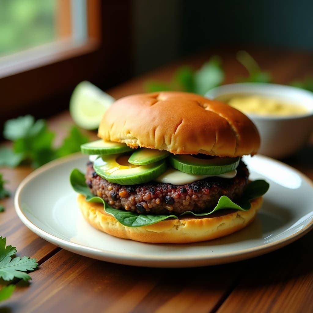Hamburguesas de Alubias Negras y Maíz con Pan de Yuca: Receta Vegana Sin Gluten