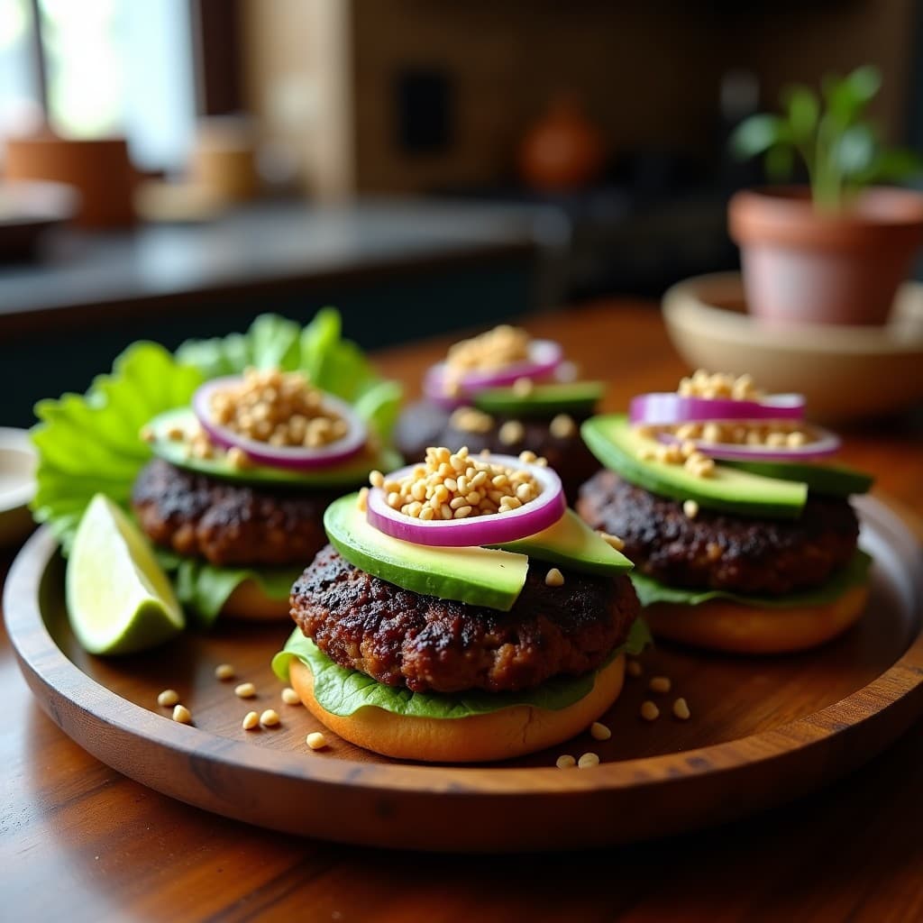 Hamburguesas de Alubias Negras y Pimiento Chipotle: Receta Mexicana en Airfryer Sin Harina