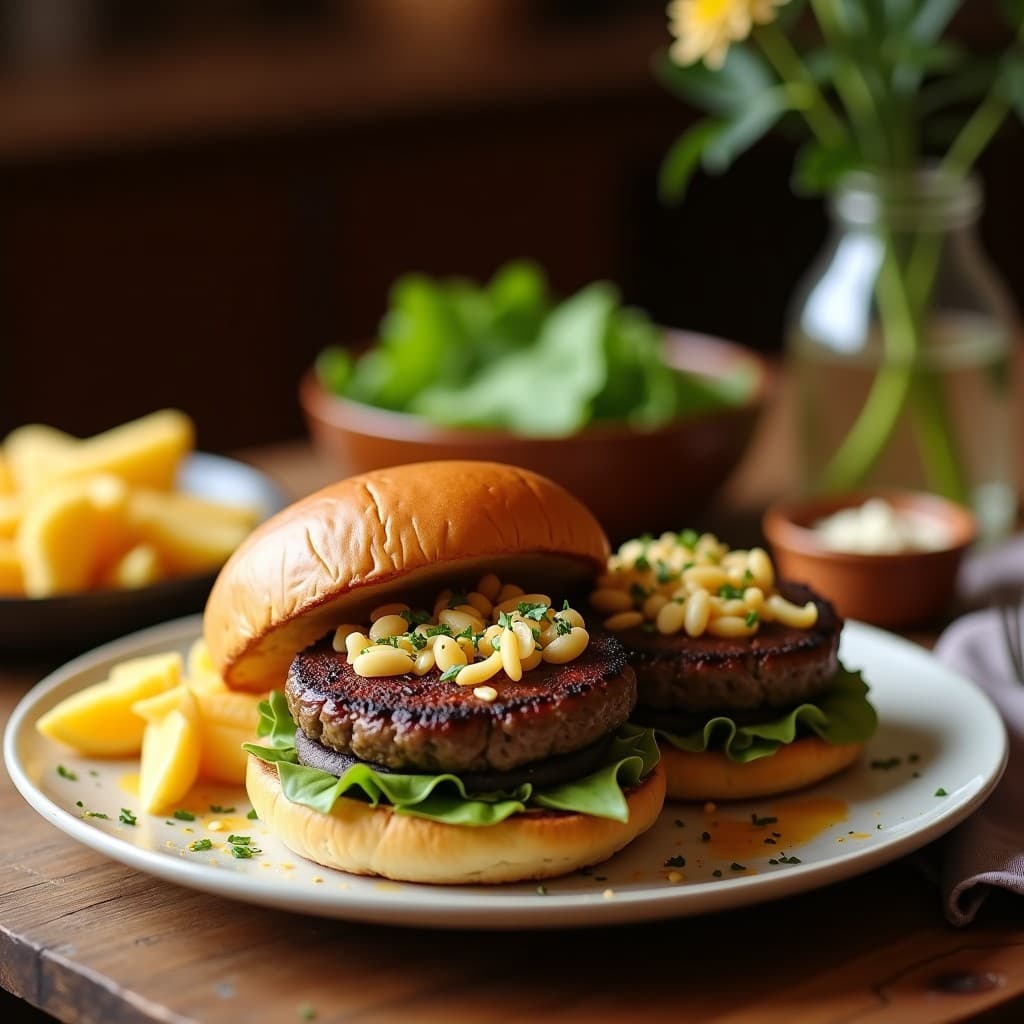 Hamburguesas de Alubias Negras y Remolacha con Pan de Centeno: Receta Vegana para Tupper