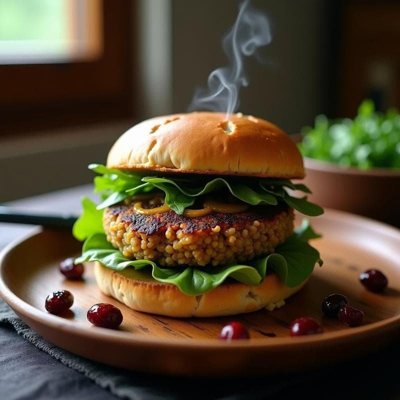 Hamburguesas de Caoba y Quinoa: Receta Vegana con Sabor a Bosque