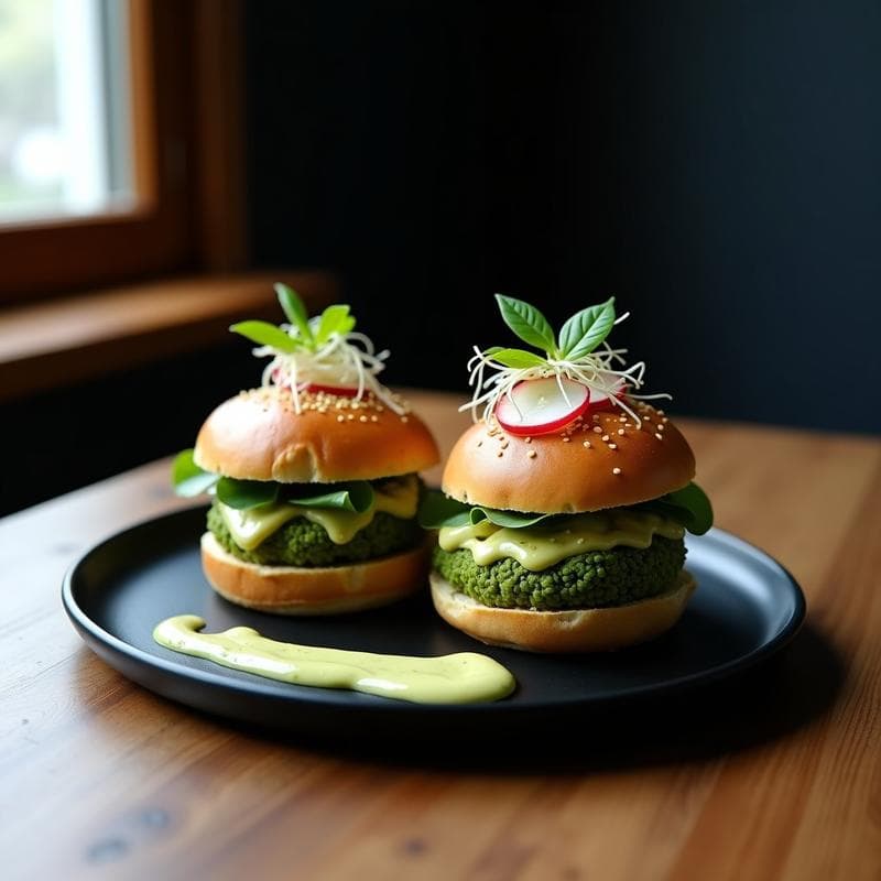 Hamburguesas de Garbanzo y Espirulina: Receta Crudivegana con Toque Umami