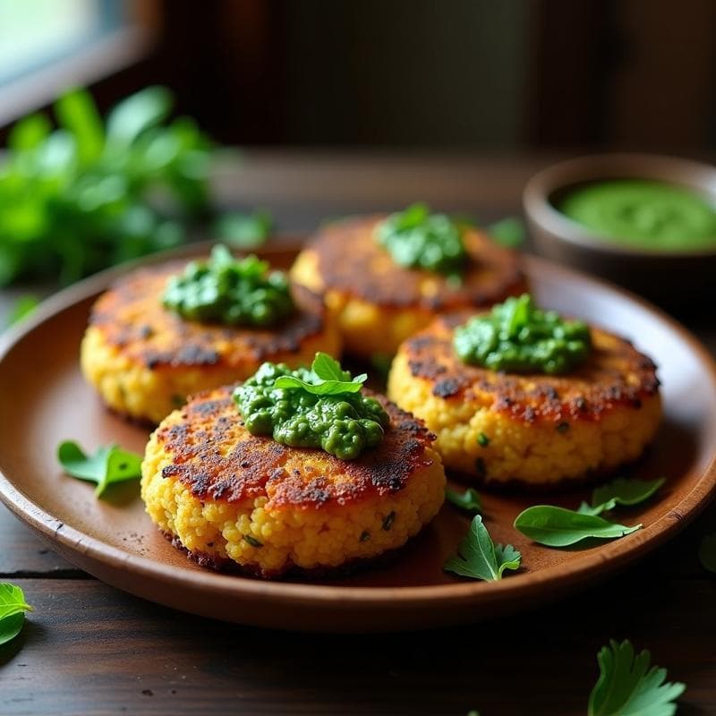 Hamburguesas de Hongo Portobello y Quinoa: Receta Vegana en Airfryer con Salsa de Chimichurri