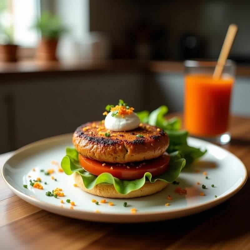Hamburguesas de Lentejas Corail y Remolacha: Receta Vegana en Airfryer y Ultra Jugosa