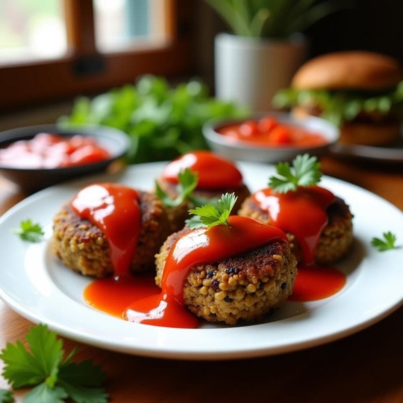 Hamburguesas de Lentejas Negras y Ñame con Salsa de Guayaba: Receta Caribena en Airfryer