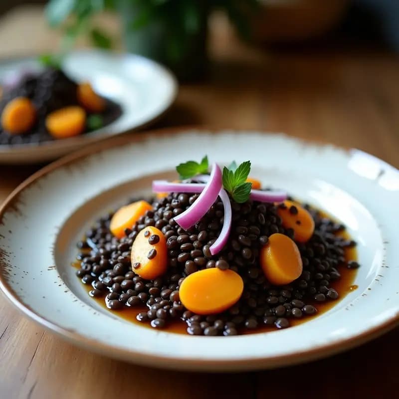 Hamburguesas de Lentejas Negras y Ñame con Aderezo de Yogur de Coco: Receta Vegana Colombiana