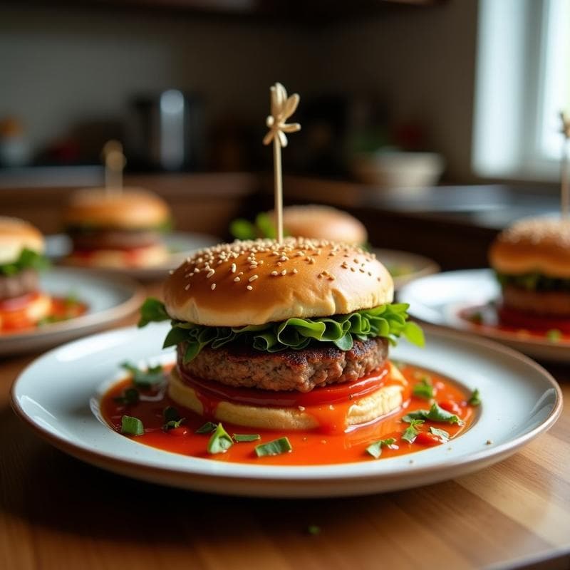 Hamburguesas de Lentejas Rojas y Remolacha: Receta Vegana en Airfryer con Toque Ahumado