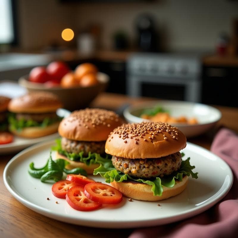 Hamburguesas de Quinoa y Remolacha: Receta Vegana en Airfryer con Crujiente Dorado
