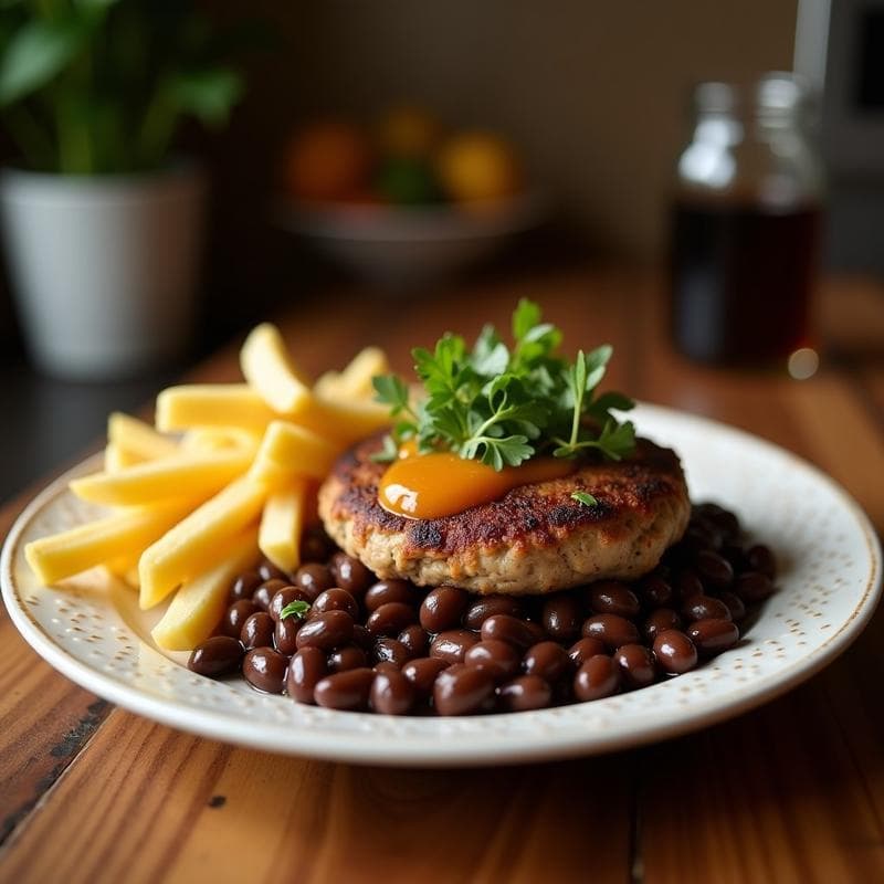 Hamburguesas de Remolacha y Frijoles Negros: Receta Vegana en Airfryer con Salsa de Ajo
