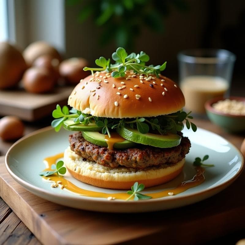 Hamburguesas de Hongos Shitake y Castañas: Receta Vegana Alta en Umami