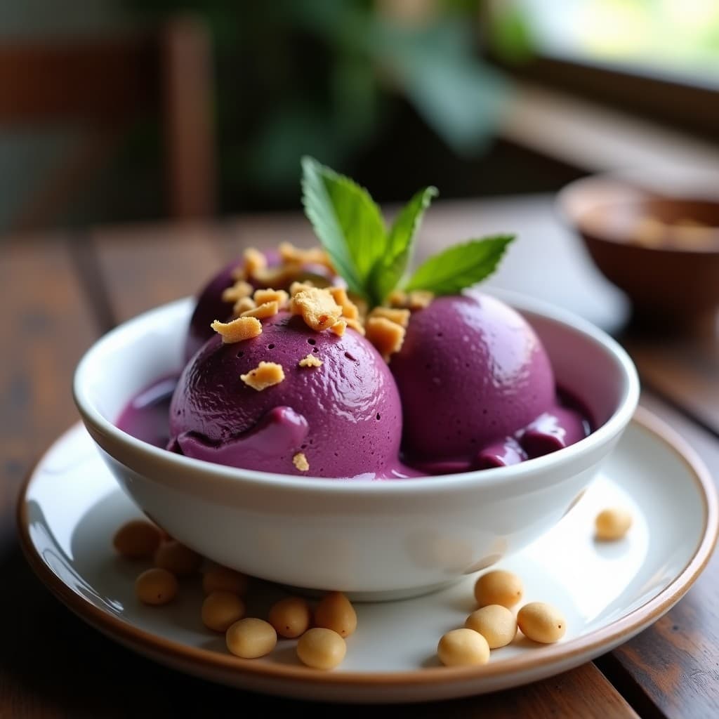 Helado de Açaí y Leche de Macadamia: Postre Brasileño Sin Lácteos en 3 Ingredientes