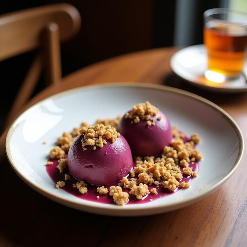 Helado de Açaí y Leche de Tigre con Granola de Quinoa: Postre Vegano y Antioxidante en 5 Minutos