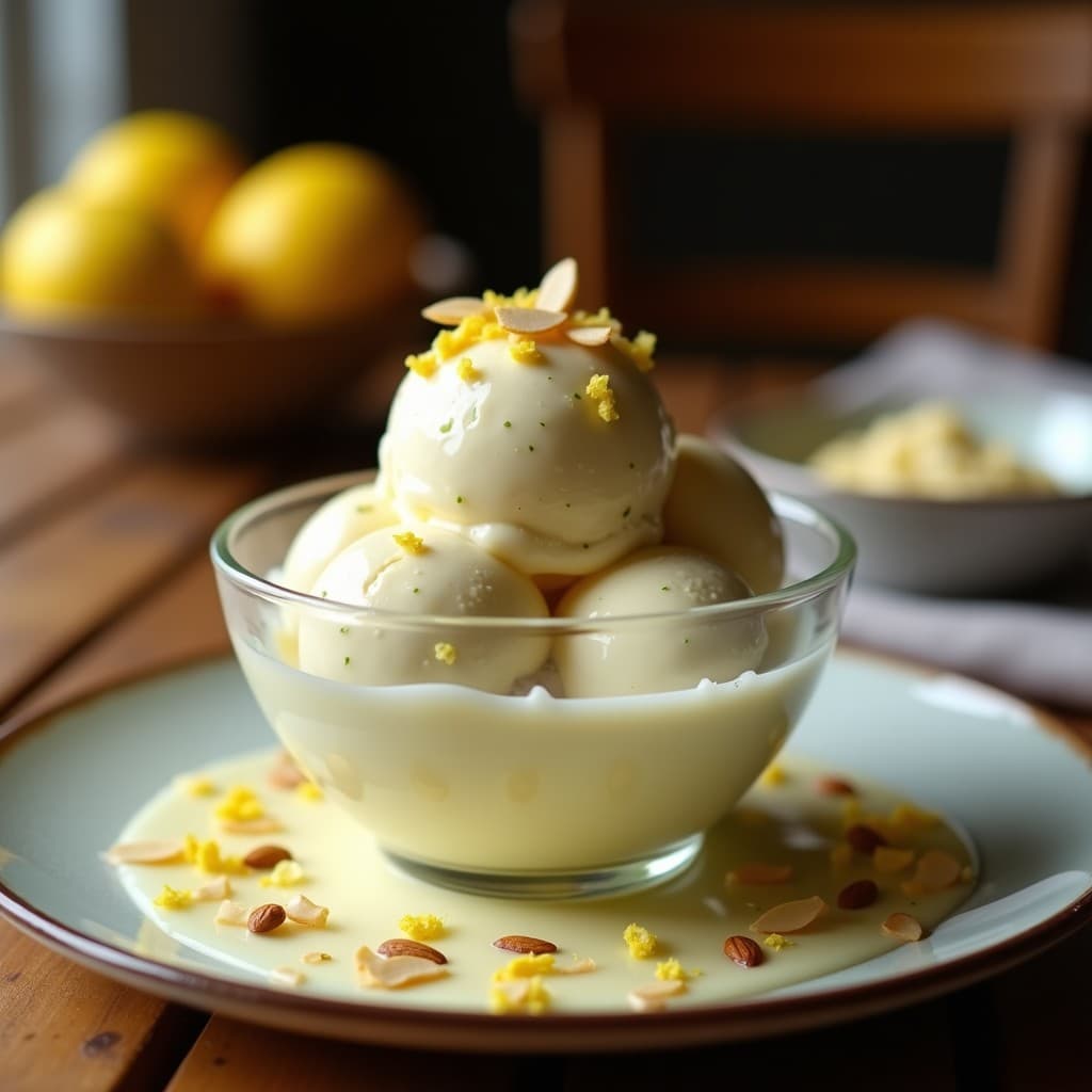 Helado de Aceituna Negra y Limón: Postre Griego Salado y Sorprendente Sin Azúcar