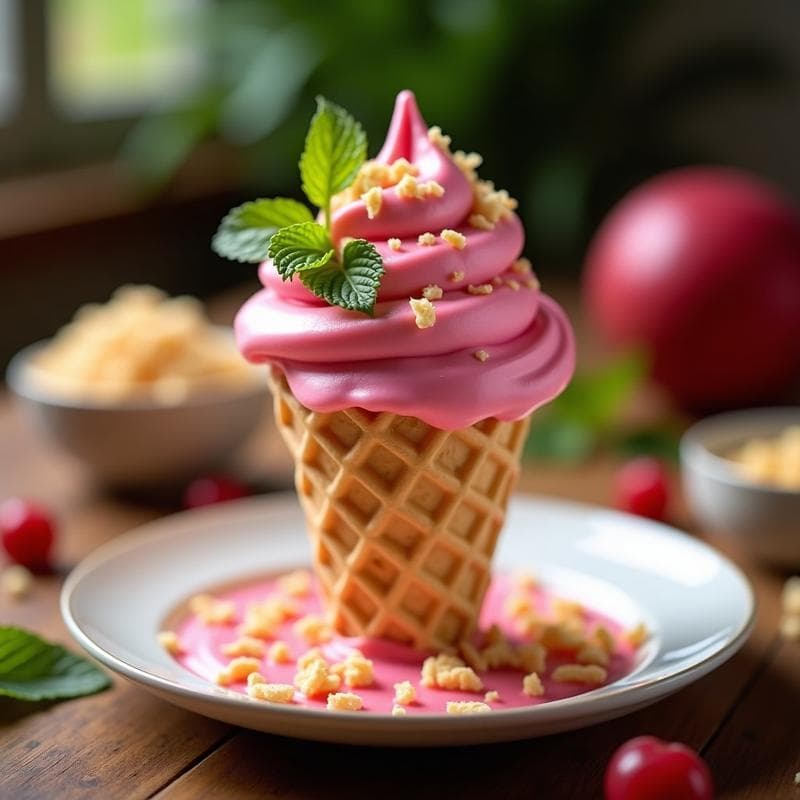 Helado de Acerola y Coconut Milk: Postre Brasileño Sin Lácteos y Antioxidante en 3 Ingredientes