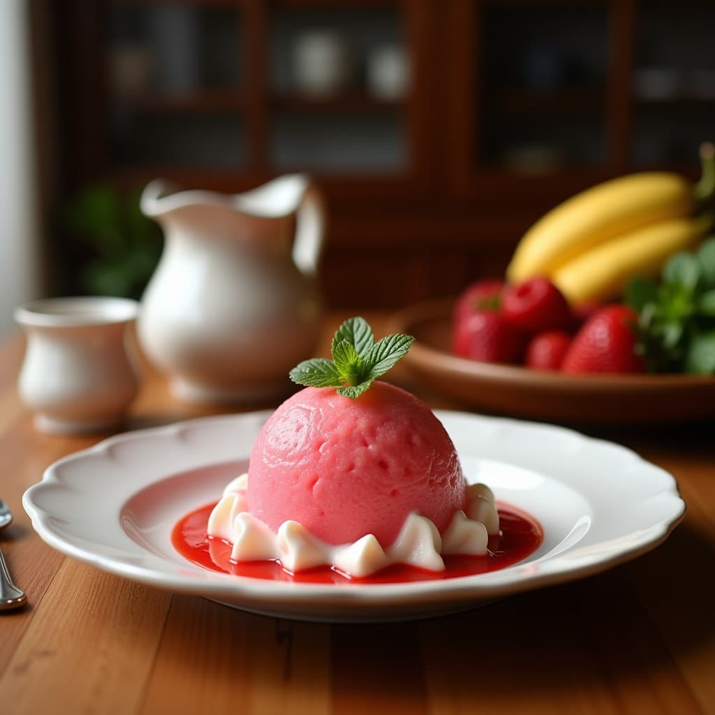 Helado de Acerola y Guaraná con Trozos de Cacahuete: Postre Brasilero Vegano y Energético