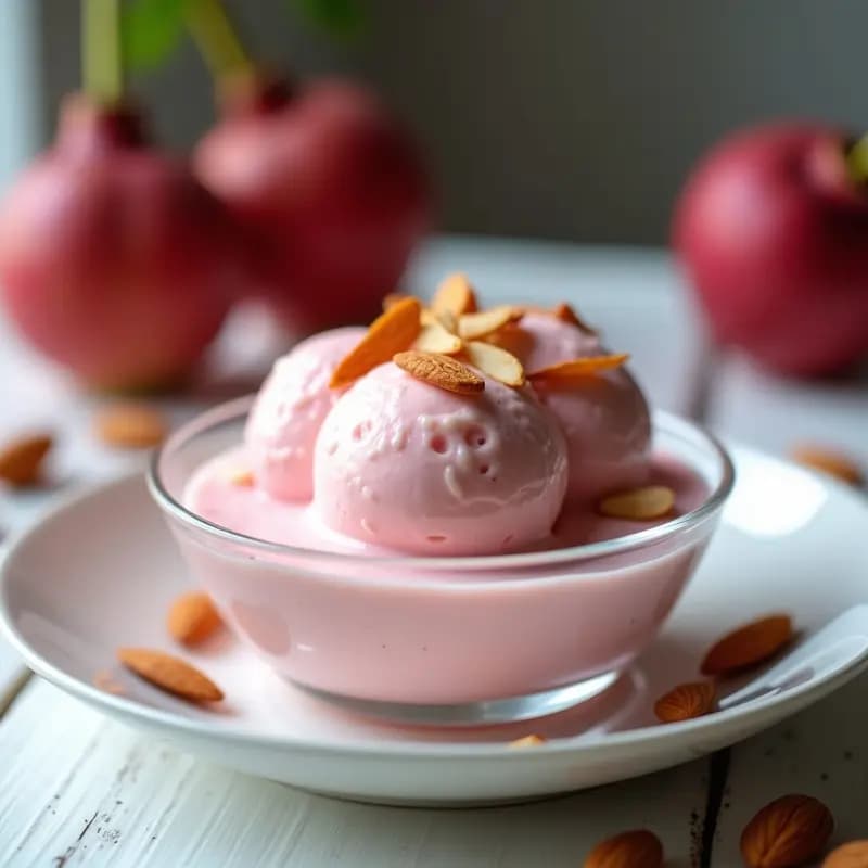 Helado de Acerola y Leche de Almendras: Postre Brasilero Sin Azúcar en 3 Ingredientes