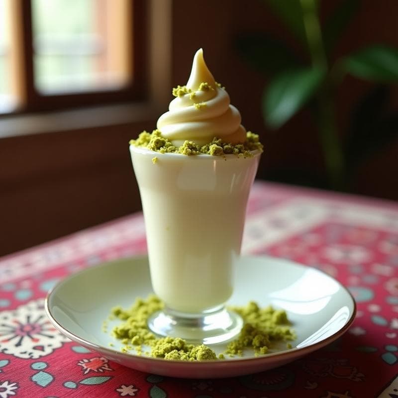 Helado de Agua de Rosas y Pistacho: Postre Persa Sin Azúcar con 3 Ingredientes
