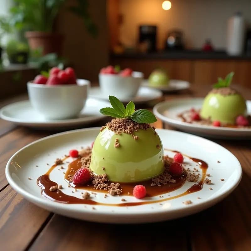 Helado de Aguacate y Cacao con Crujiente de Insectos: Postre sostenible y Keto