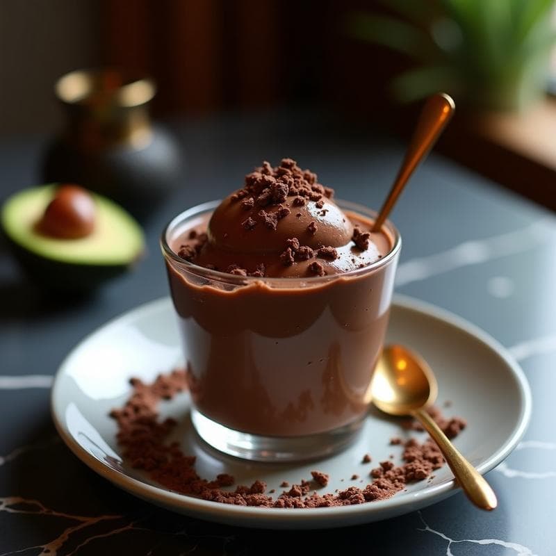 Helado de Aguacate y Chocolate Amargo: Postre Vegano y Keto en 3 Ingredientes