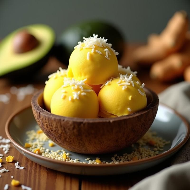 Helado de Aguacate y Cúrcuma: Postre Vegano Antiinflamatorio Sin Azúcar en 3 Pasos