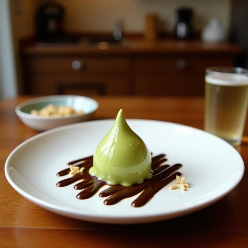 Helado de Aguacate y Matcha con Cobertura de Chocolate 90%: Postre Vegano Sin Azúcar en 5 Minutos