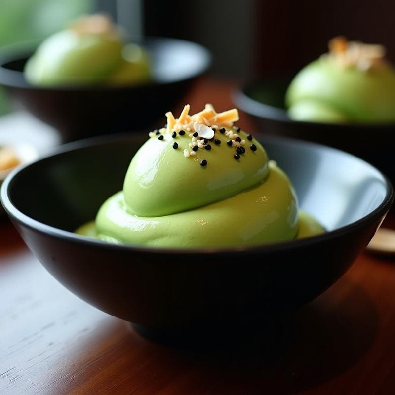 Helado de Aguacate y Wasabi: Postre Japonés Cremoso Sin Lácteos en 3 Ingredientes