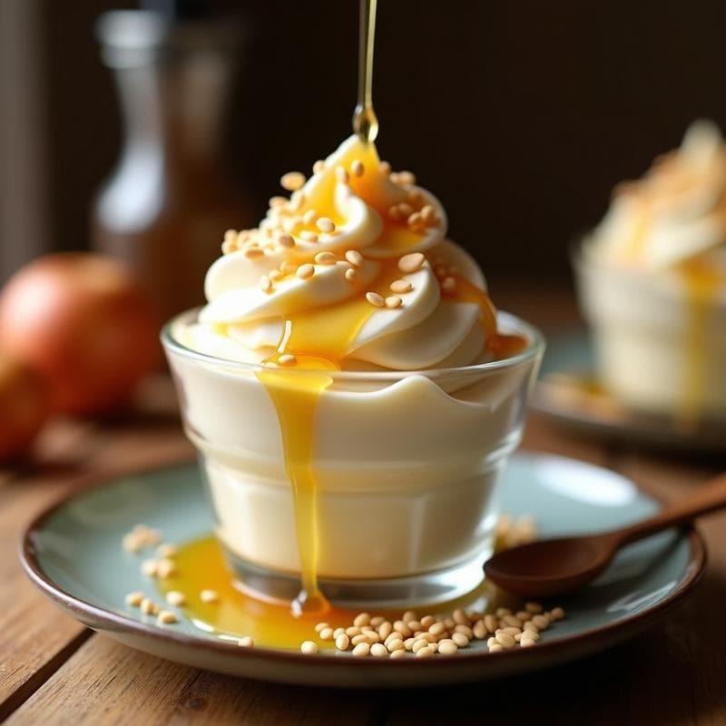 Helado de Ajonjolí y Miel: Postre Colombiano Tradicional en 3 Ingredientes