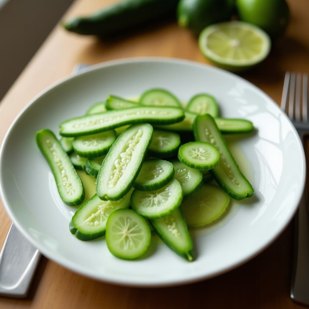 Helado de Aloe Vera y Pépinos con Sirope de Agave: Postre Mexicano Refrescante y Digestivo