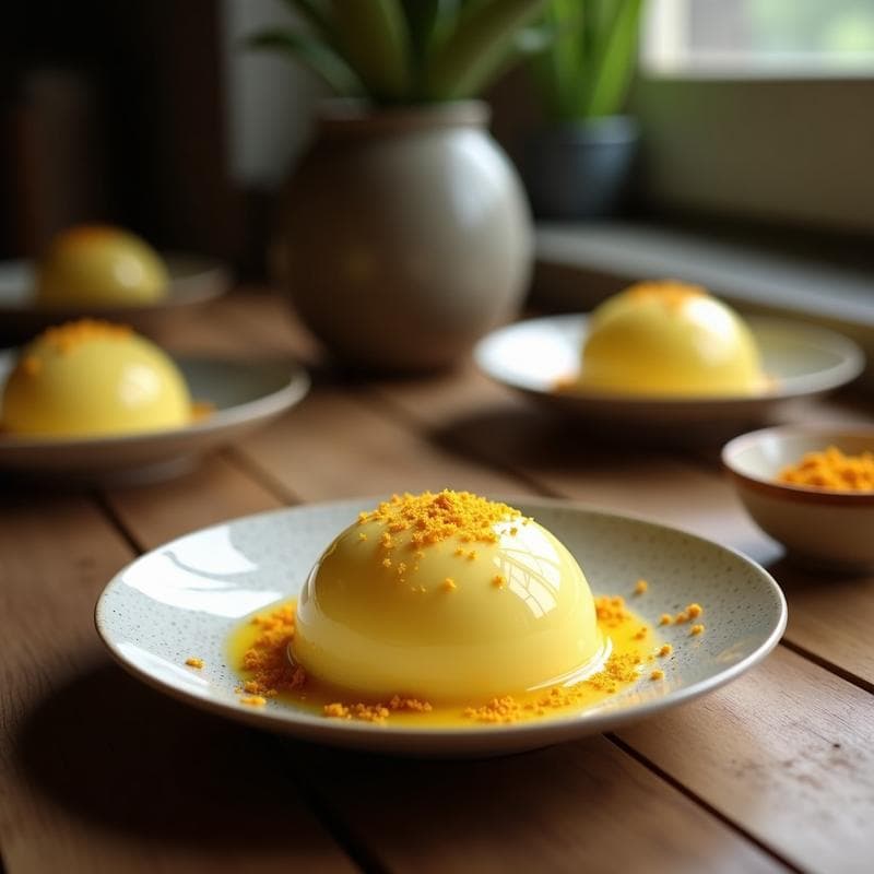 Helado de Azafrán y Leche de coco: Postre Iraní Vegano Sin Lactosa