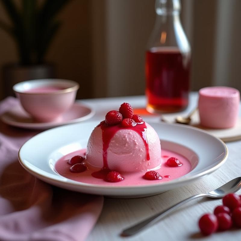 Helado de Azafrán y Rosa: Postre Persa Keto con Leche de Almendras