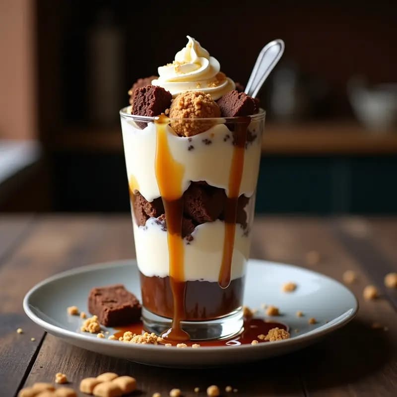 Helado de Brownies, Galletas y Caramelo Líquido: Postre para Días de Cheat Day