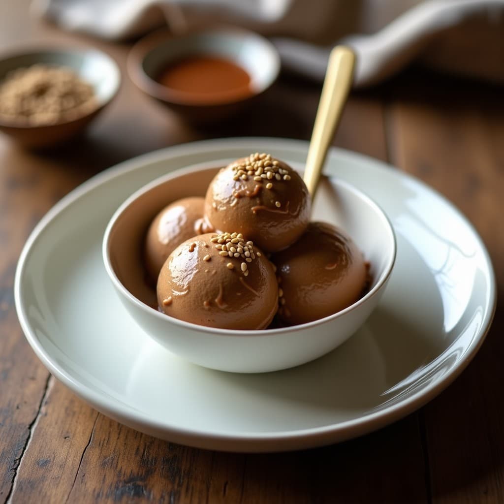 Helado de Café Arábigo y Tahini: Postre Sirio Keto con 3 Ingredientes