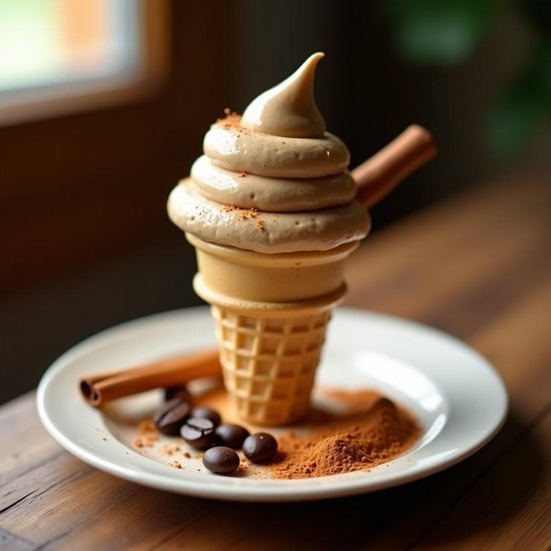 Helado de Café y Canela con Base de Aguacate: Postre Vegano y Cremoso en 4 Ingredientes