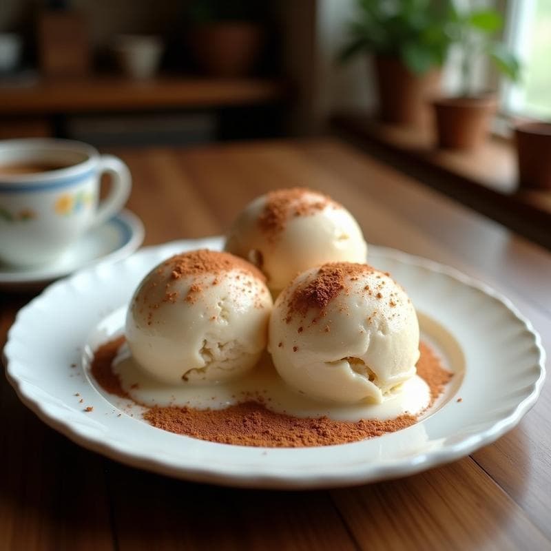 Helado de Café y Canela: Postre Keto con Leche de Coco y Erythritol