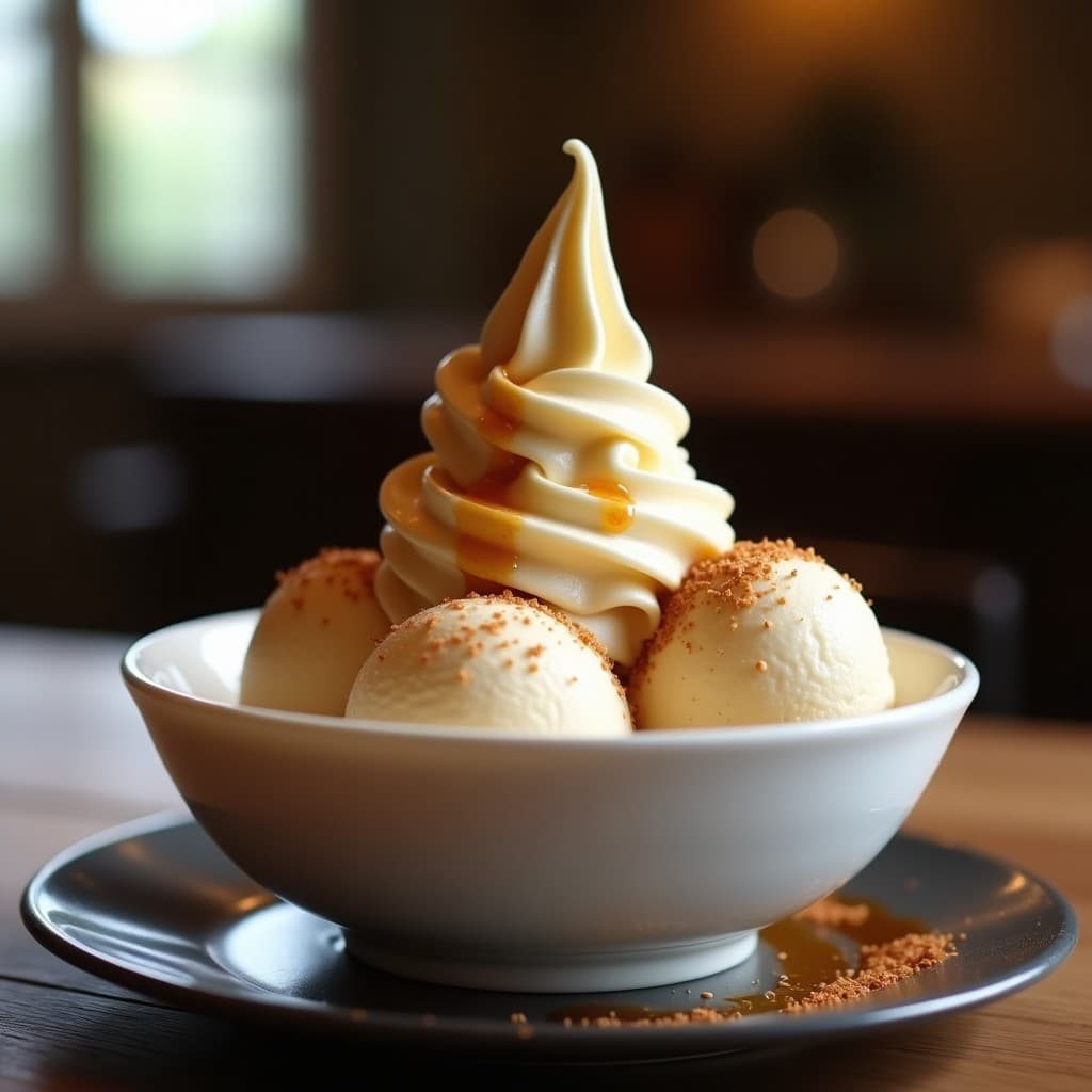 Helado de Café y Cardamomo con Sirope de Dátiles: Postre Árabe Keto en 3 Ingredientes