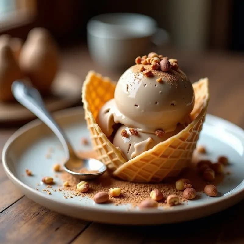 Helado de Café de Chagá y Leche de Avellanas: Postre Antiinflamatorio Sin Lactosa en 3 Pasos