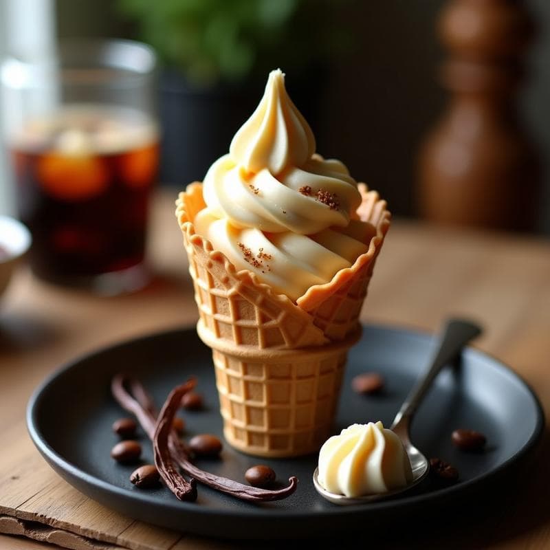 Helado de Café Cold Brew y Esencia de Vainilla: Postre Keto Sin Lácteos en 3 Ingredientes