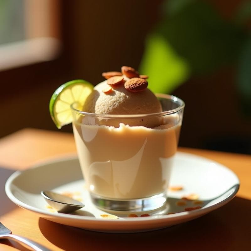 Helado de Café y Daiquiri de Ron: Postre Cubano Sin Lácteos con Toque Alcohólico